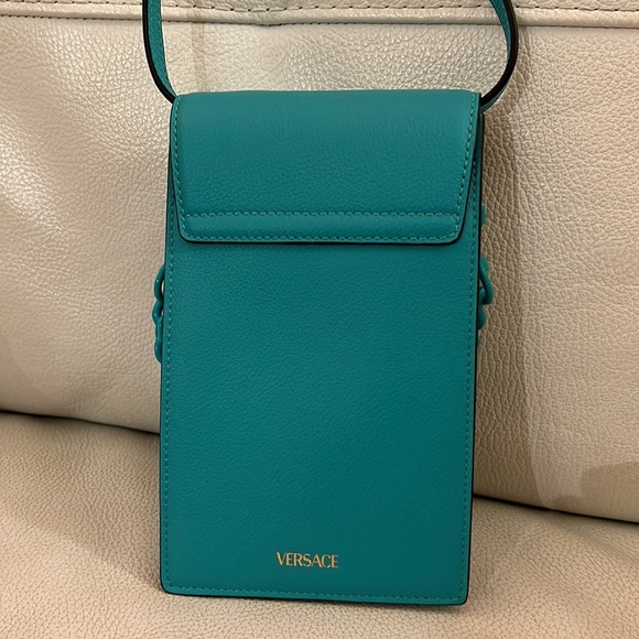 FINAL DROP / SALE!! Versace La medusa 3D logo leather shoulder crossbody bag NEW - Picture 4 of 7